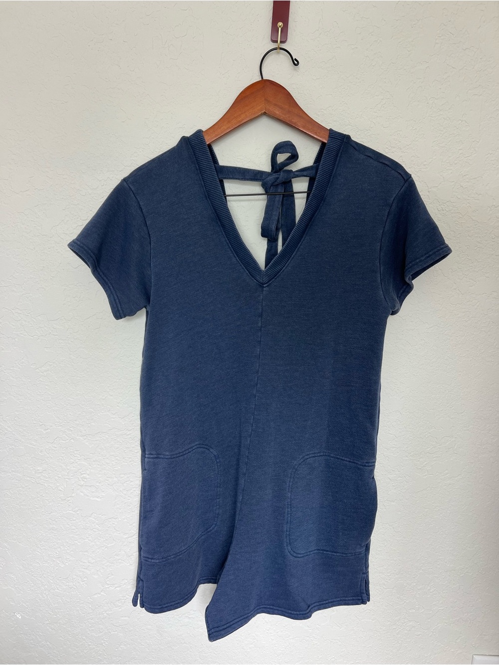 NWT American Eagle Shorts Romper Sweatshirt Material Blue Small